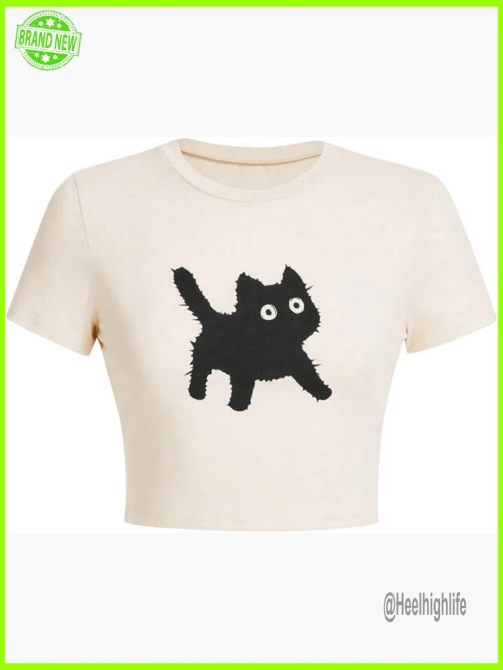 Y2K Crop Top Short Sleeve Graphic Tee Summer T-Shirt
